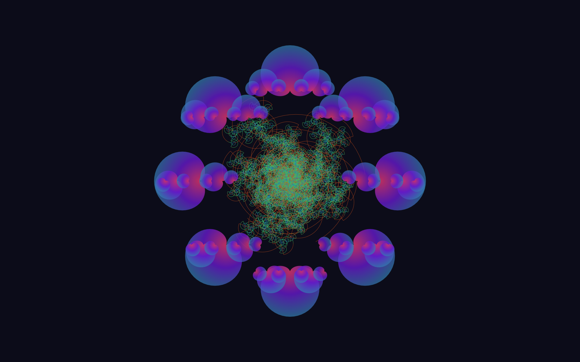 Artsy generated fractal