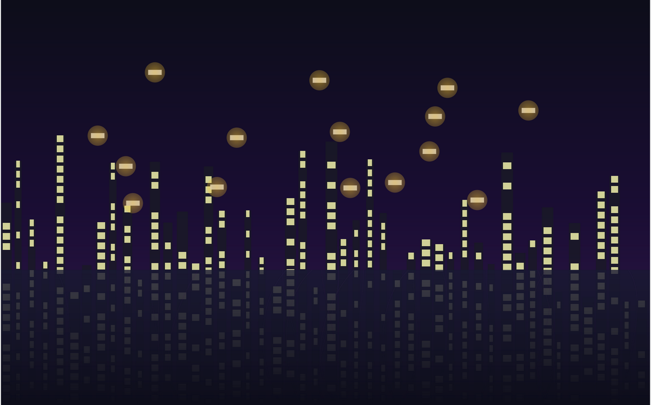 Artsy generated cityscape